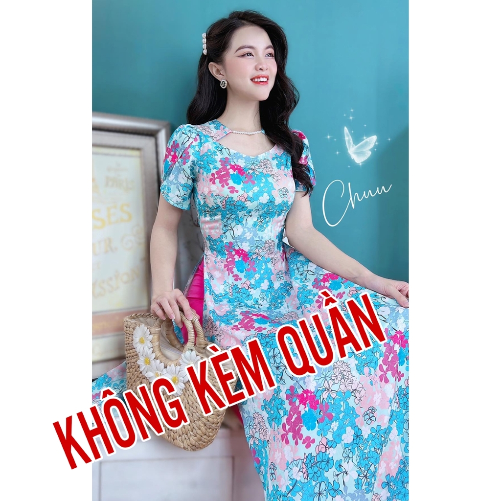 Áo Dài Gấm Dây Ngọc AD9146