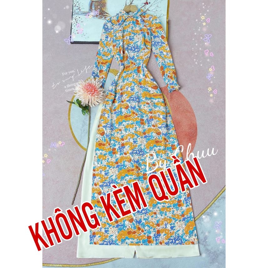 Áo Dài Cổ Trụ Li AD9150 (áo lẻ)