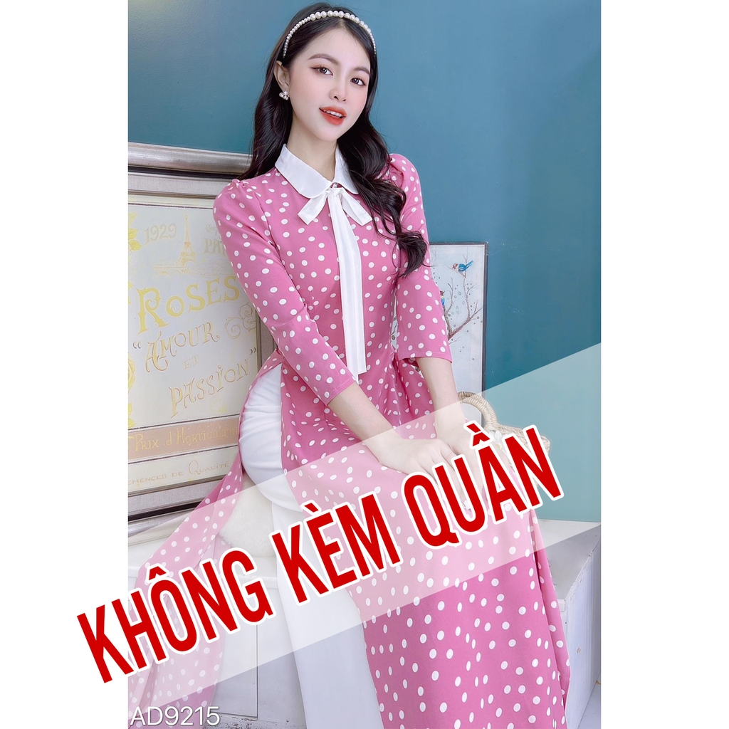 Áo Dài Cổ Đức Nơ Dài AD9215