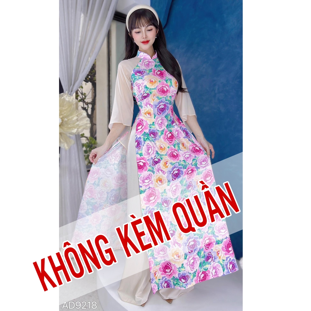 Áo Dài Tay Voan Tam Giác AD9218 (áo lẻ)