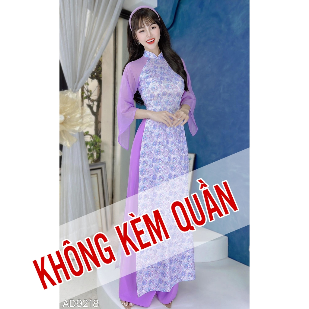 Áo Dài Tay Voan Tam Giác AD9218 (áo lẻ)