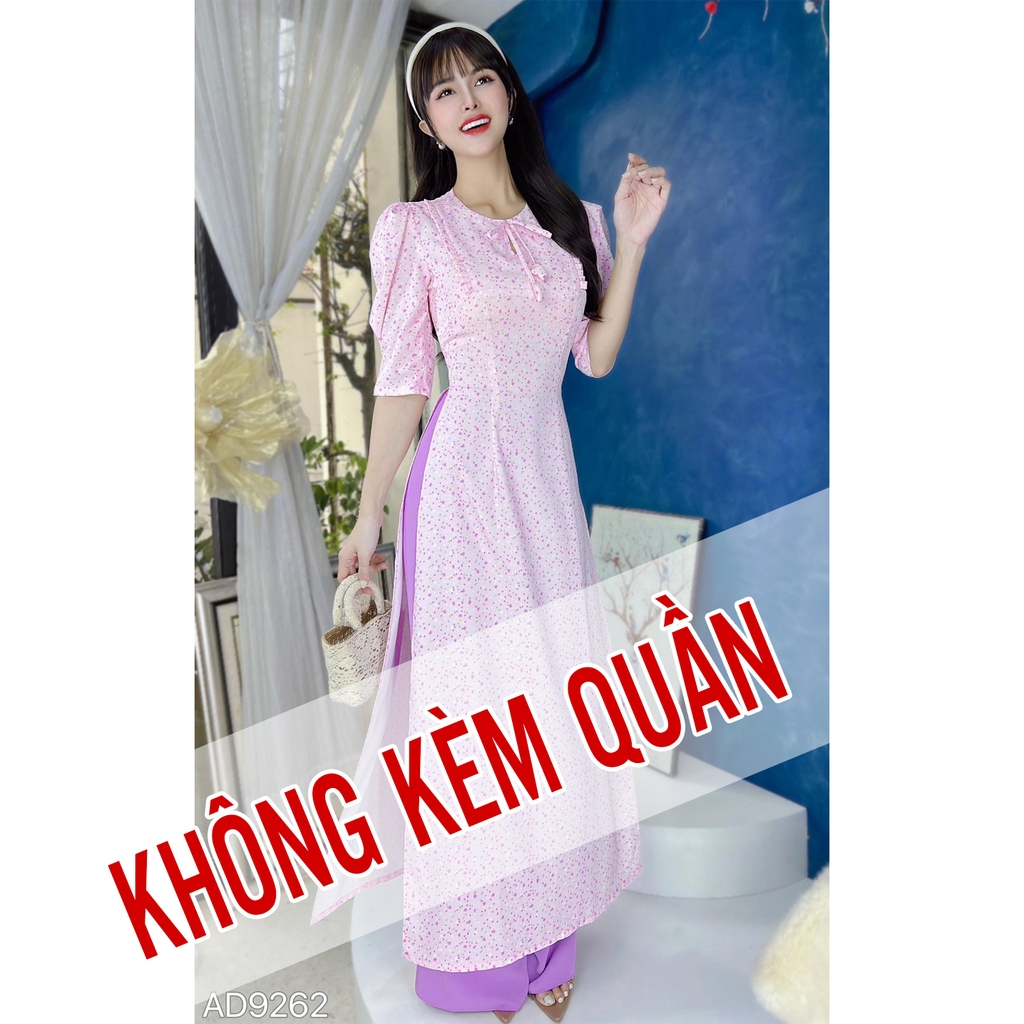 Áo Dài Nơ Nụ Bông AD9262