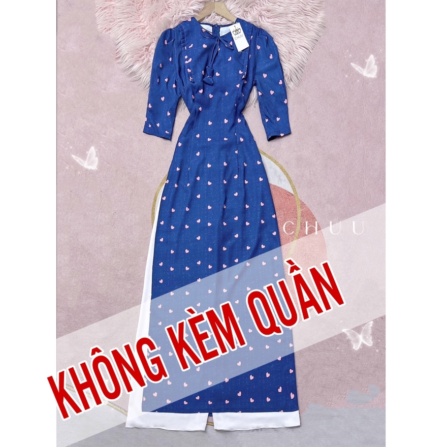 Áo Dài Nơ Nụ Bông AD9262