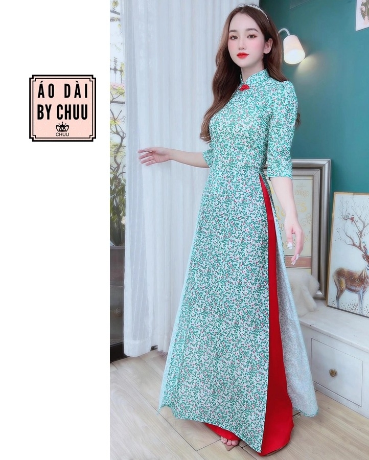 Áo Dài Xốp Nút Tàu AD9120