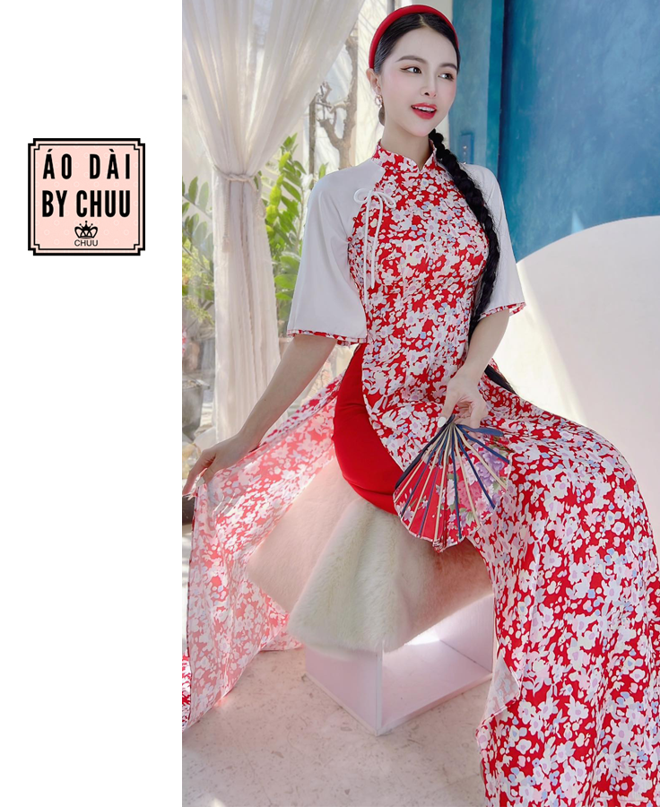 Áo Dài Gấm Nhã Kỳ AD1353 (áo lẻ)