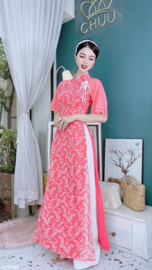 Áo Dài 4T Tay Đôi AD9184 (áo lẻ)