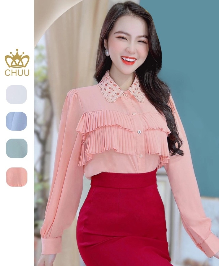 Áo Cổ Kén Li 2 Tầng A9230