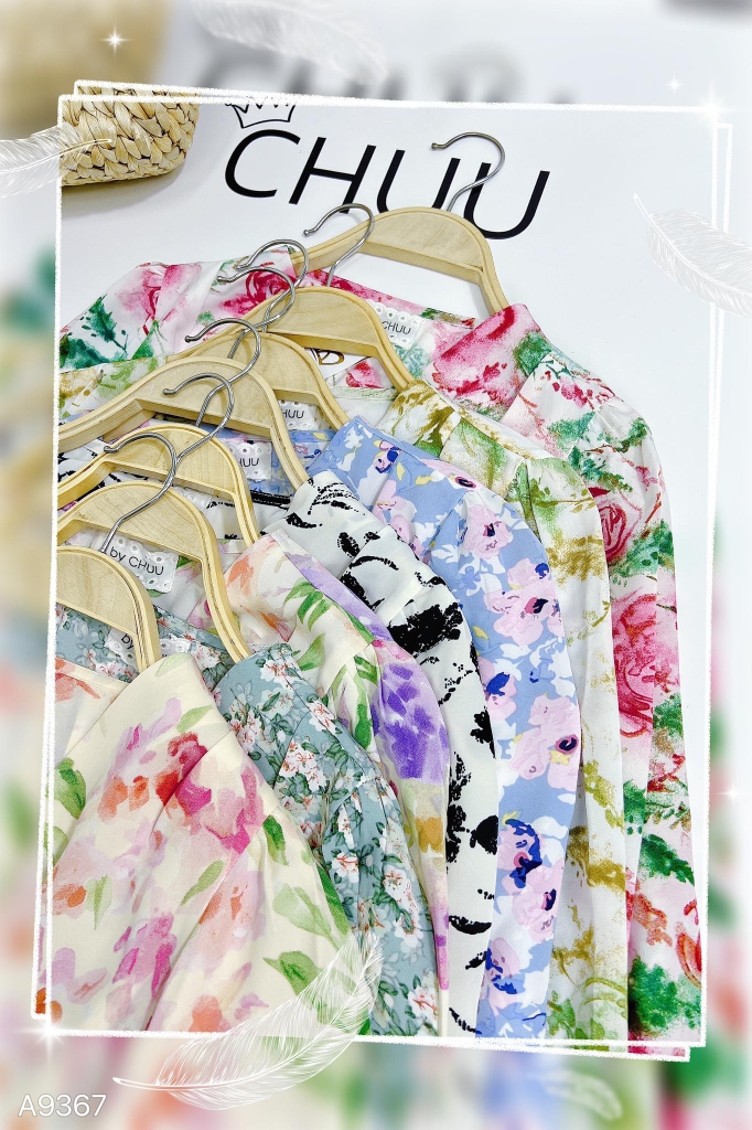 Áo Hoa Mango Đắp Chéo A9367