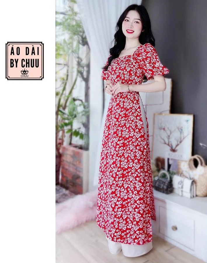 Áo Dài Hoa Ngọc Châu AD8031