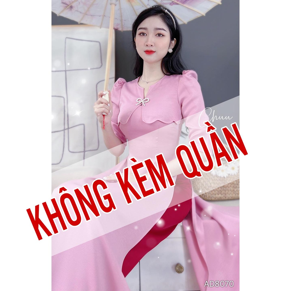 Áo Dài Đô Lượn Sóng AD8070