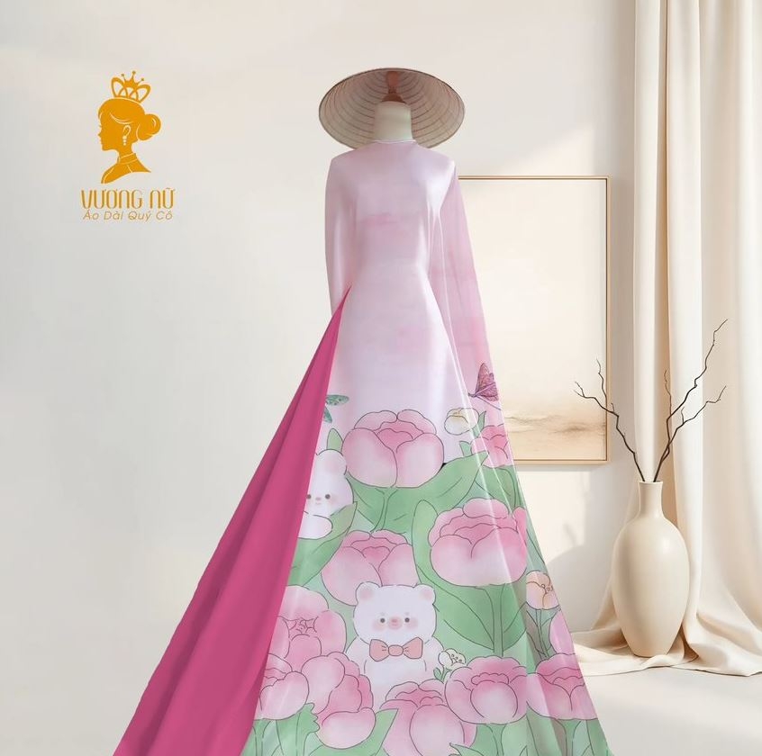 Vải Áo Dài Chân Tranh 2 mét V2000