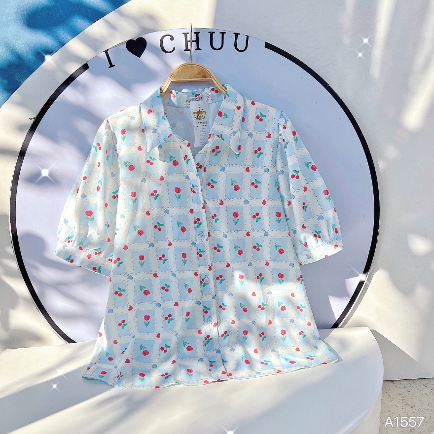 Áo Sơ Mi Hoa 10 Giờ A1557
