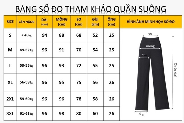 Quần Suông 3N Big Q1016