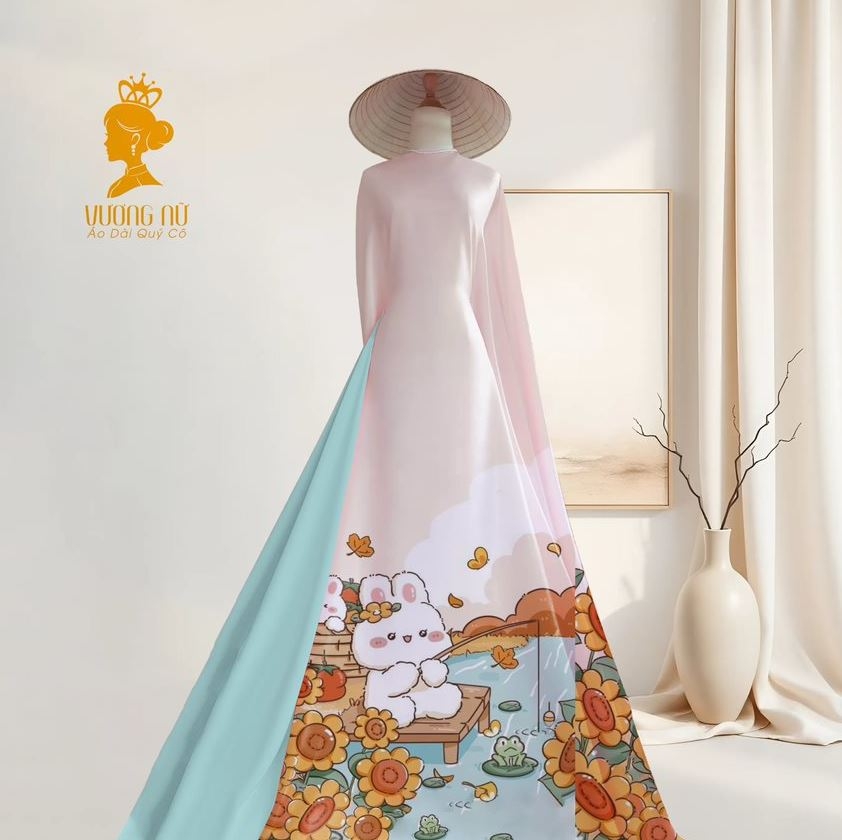 Vải Áo Dài Chân Tranh 2 mét V2000