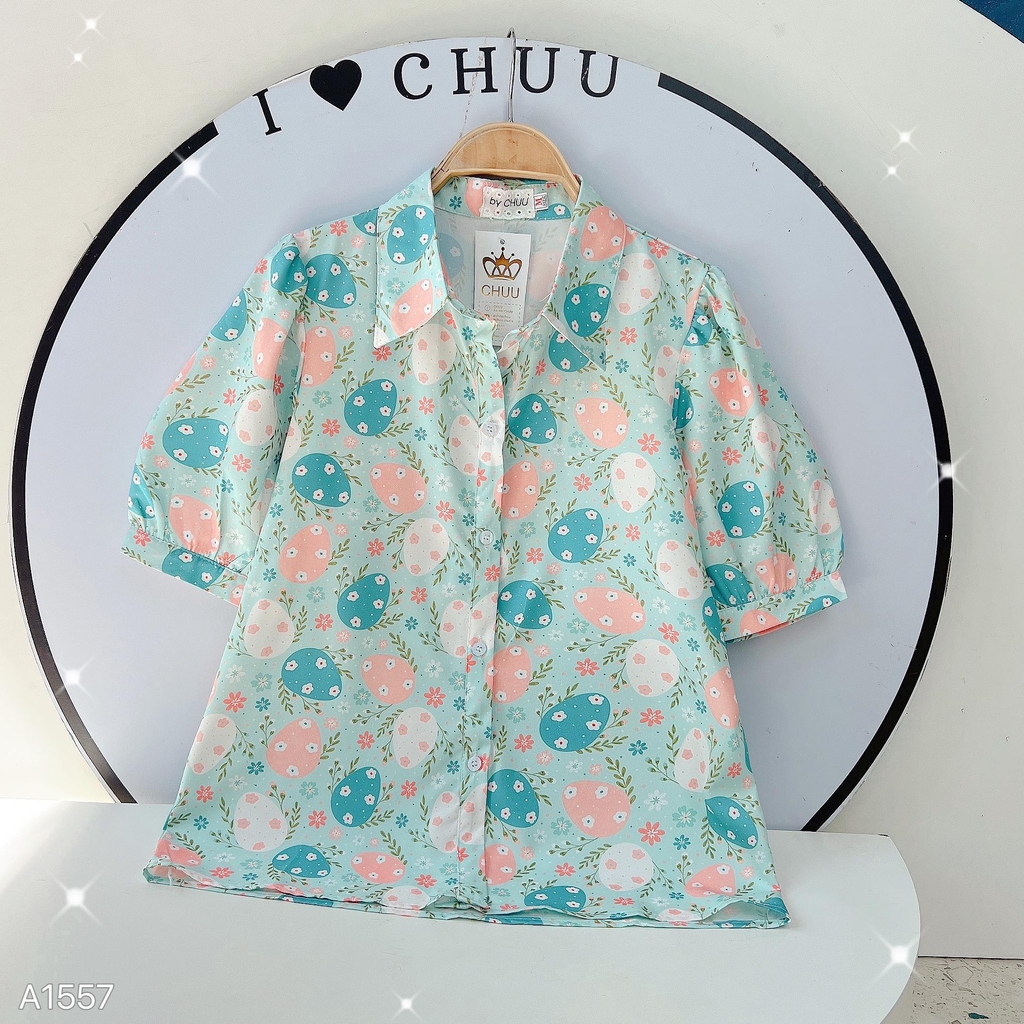 Áo Sơ Mi Hoa 10 Giờ A1557