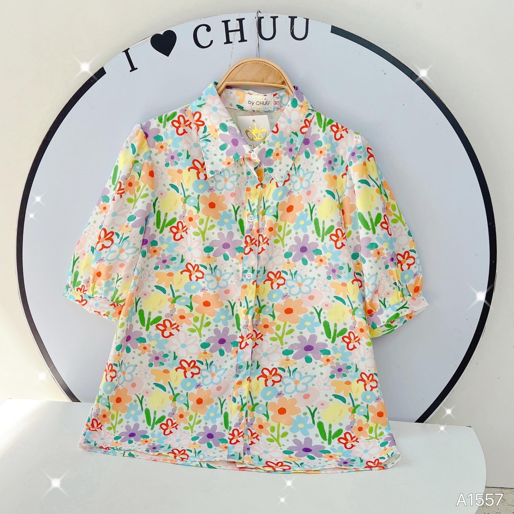 Áo Sơ Mi Hoa 10 Giờ A1557