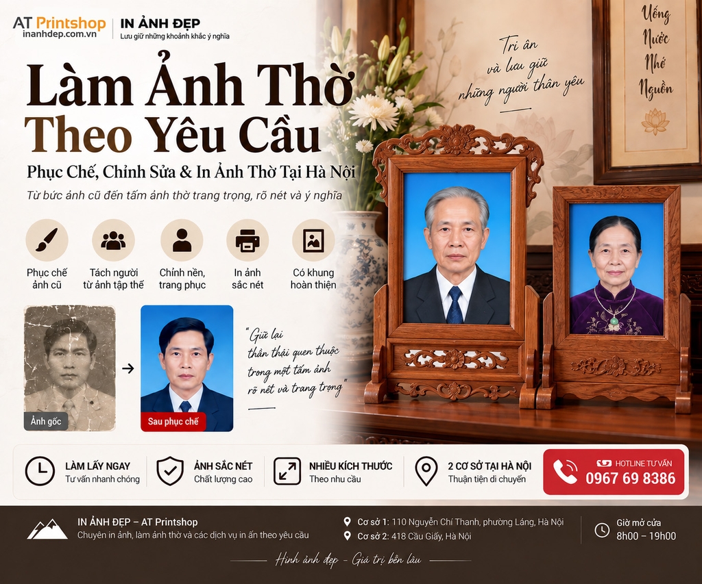 làm ảnh thờ tại hà nội