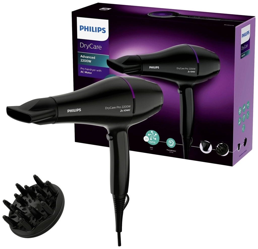 Máy sấy tóc Philips BHD308/10 - Sấy khô tóc mạnh mẽ - Chính hãng, bảo –  AmoraShop - Philips - VNShop