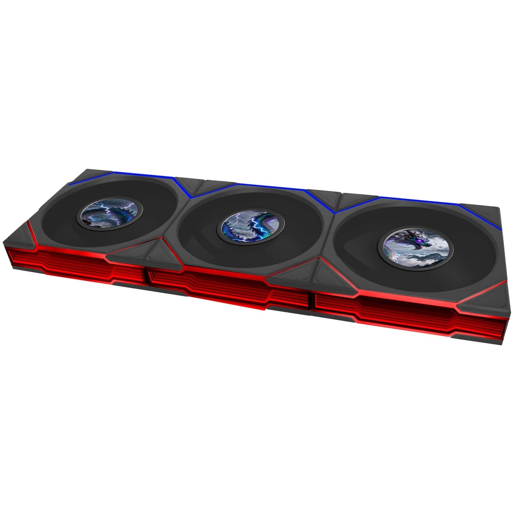 Bộ ba quạt Lian Li Uni Fan TL Wireless Flex LCD 120 (Fan Ngược)