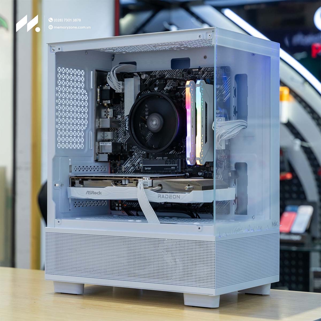 PC ST Gaming R5-6600 WHITE ( R5-4650G, RX 6600 8GB, RAM 16GB, SSD 500GB, 650W, WIN11 )