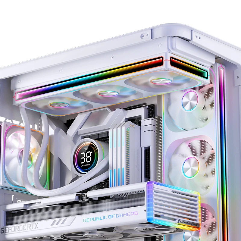 Quạt tản nhiệt JONSBO ZA-360WR ARGB PWM White 360mm (Fan Ngược)