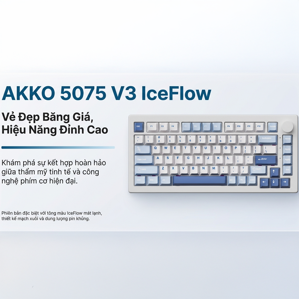 Bàn phím cơ AKKO 5075 V3 Multi Mode RGB Hotswap (AKKO Sw)