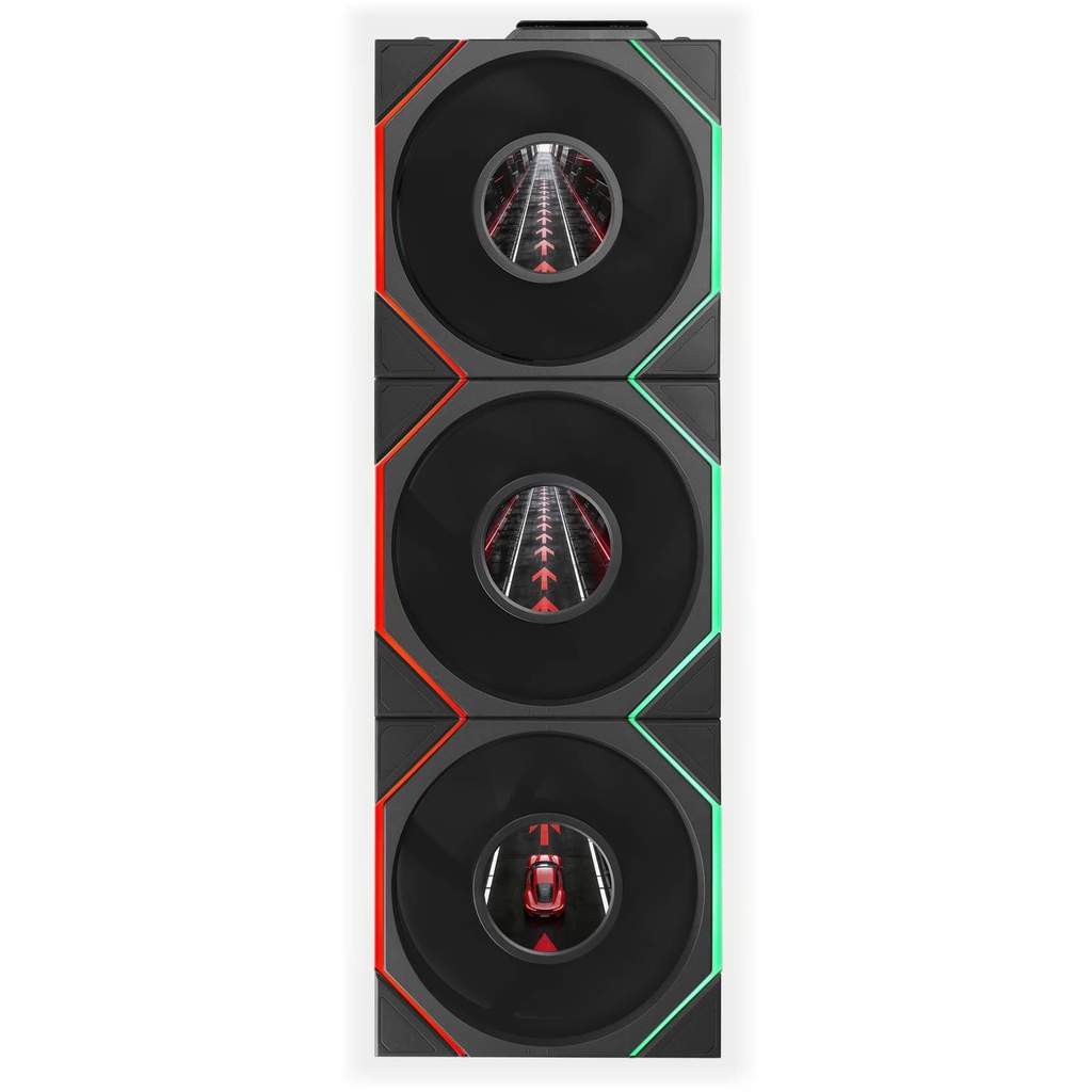 Bộ ba quạt Lian Li Uni Fan TL Wireless Flex LCD 120 (Fan Ngược)