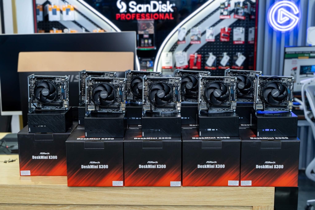 Mini PC ASRock DeskMini X300 ST-AX34650G (Ryzen 5 4650G, Ram DDR4, SSD 500GB, Win 11)
