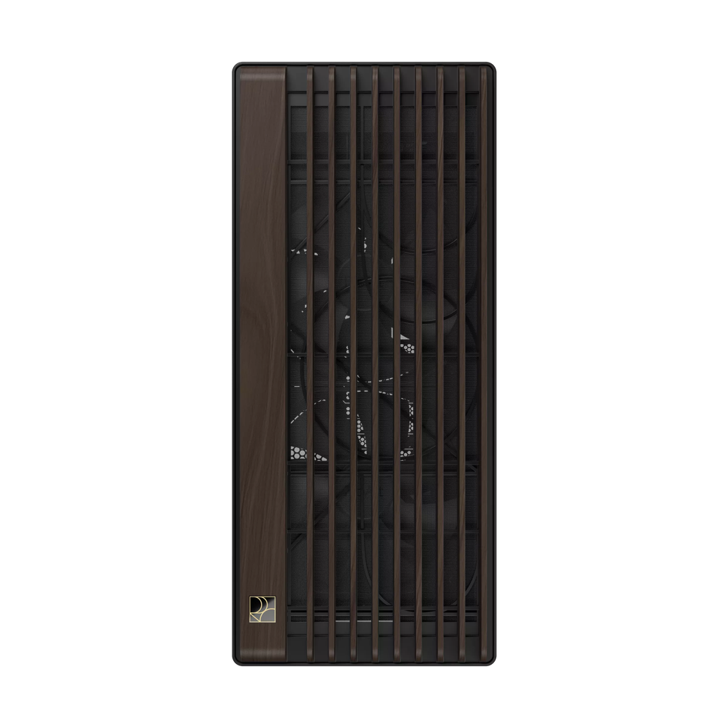 Case máy tính Asus ProArt PA602 Walnut Wood Edition Modern Black Tempered Glass