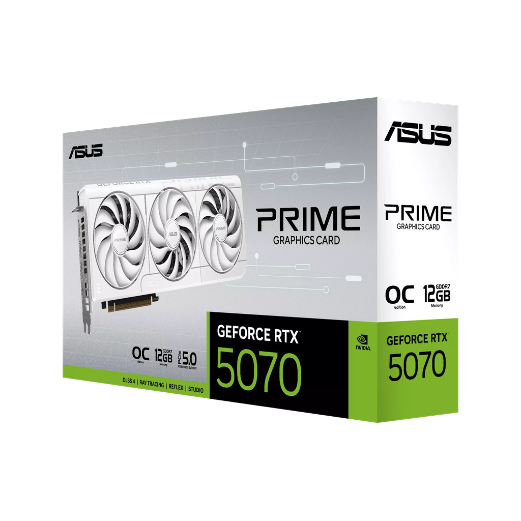 VGA Asus PRIME GeForce RTX 5070 White OC Edition 12GB GDDR7