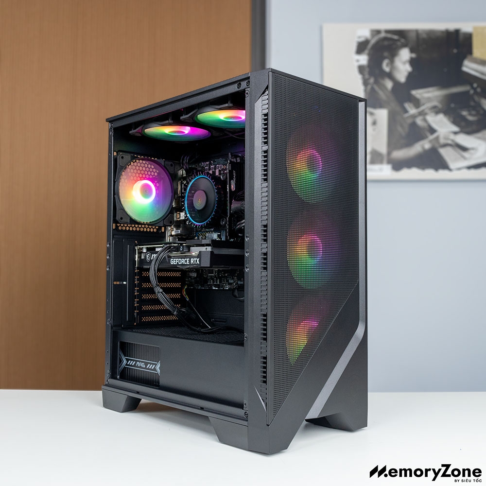 PC Gaming MSI i5K-4060 (i5-14600K, RTX 4060 OC 8G, Ram 32GB DDR4, SSD 500G, 650W)
