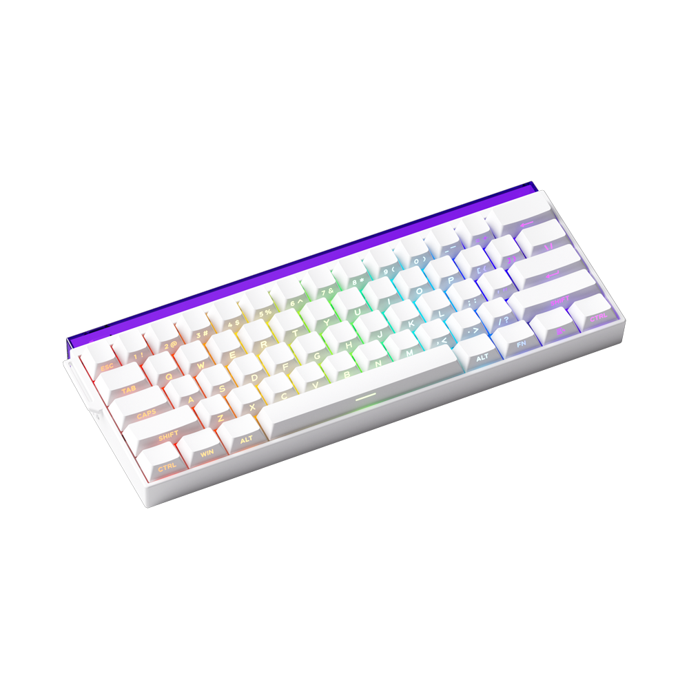 Bàn phím cơ AKKO Veekos Shine60 HE SP White Rapid Trigger (Magnetic Sw)