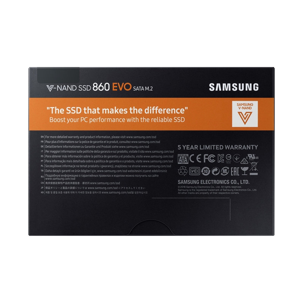 SSD Samsung 860 Evo 2TB M.2 2280 SATA III MZ-N6E2T0BW