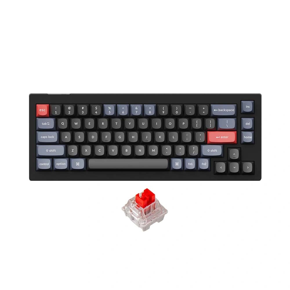Bàn phím cơ Keychron V2 Full Assembled Carbon Black Led RGB HotSwap Keychron K Pro Switch Red / Blue / Brown