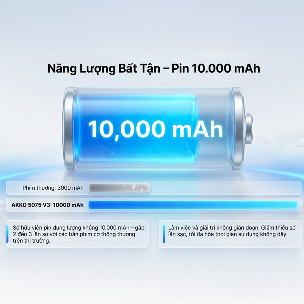 Bàn phím cơ AKKO 5075 V3 Multi Mode RGB Hotswap (AKKO Sw)