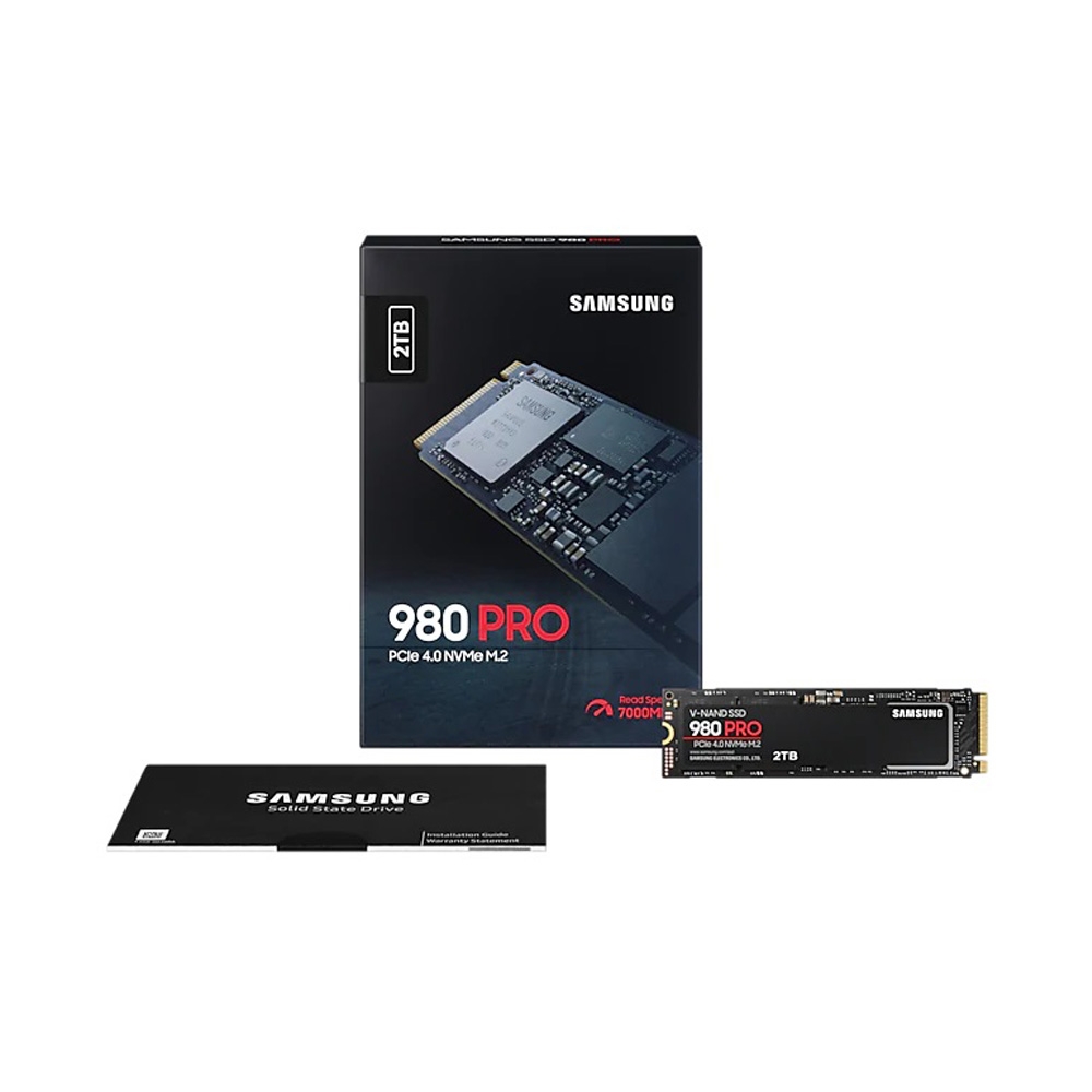 SSD Samsung 980 Pro 2TB PCIe Gen 4.0 x4 NVMe V-NAND M.2 2280 MZ-V8P2T0BW