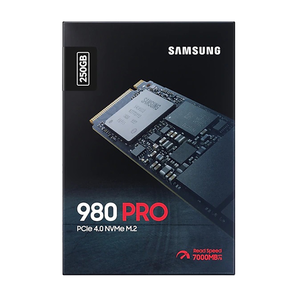 SSD Samsung 980 Pro 250GB PCIe Gen 4.0 x4 NVMe V-NAND M.2 2280 MZ-V8P250BW