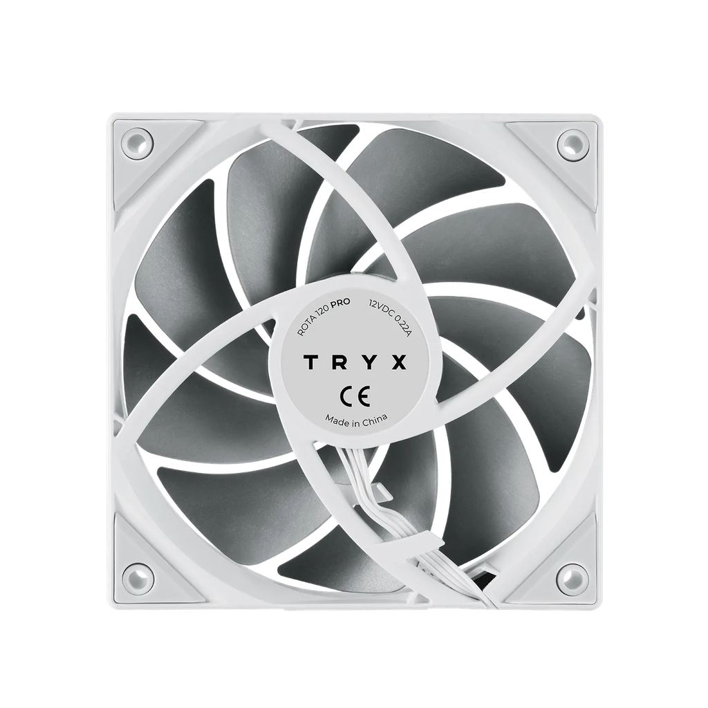 Quạt tản nhiệt TRYX ROTA PRO 120mm Performance Fan White (Fan Xuôi)