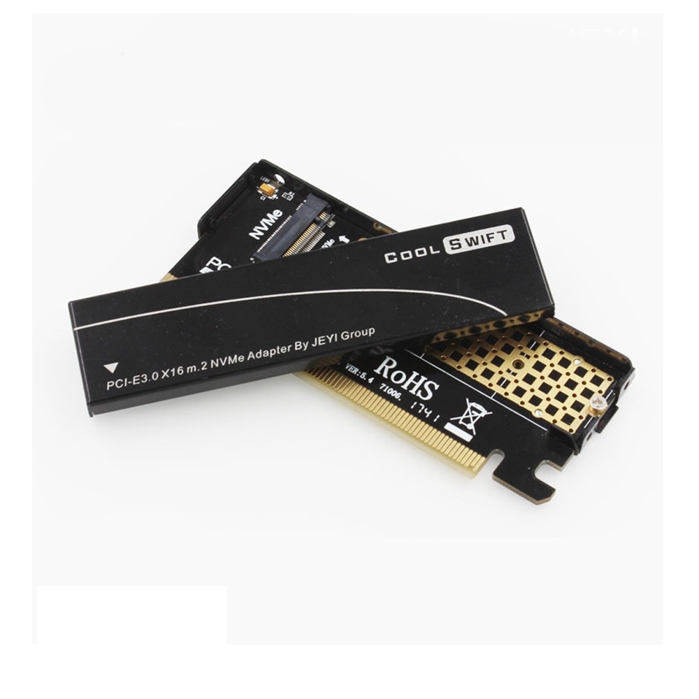 Adapter JEYI Cool Swift chuyển đổi SSD M.2 PCIe Gen 3 x 4 to PCI-E 3.0 x16