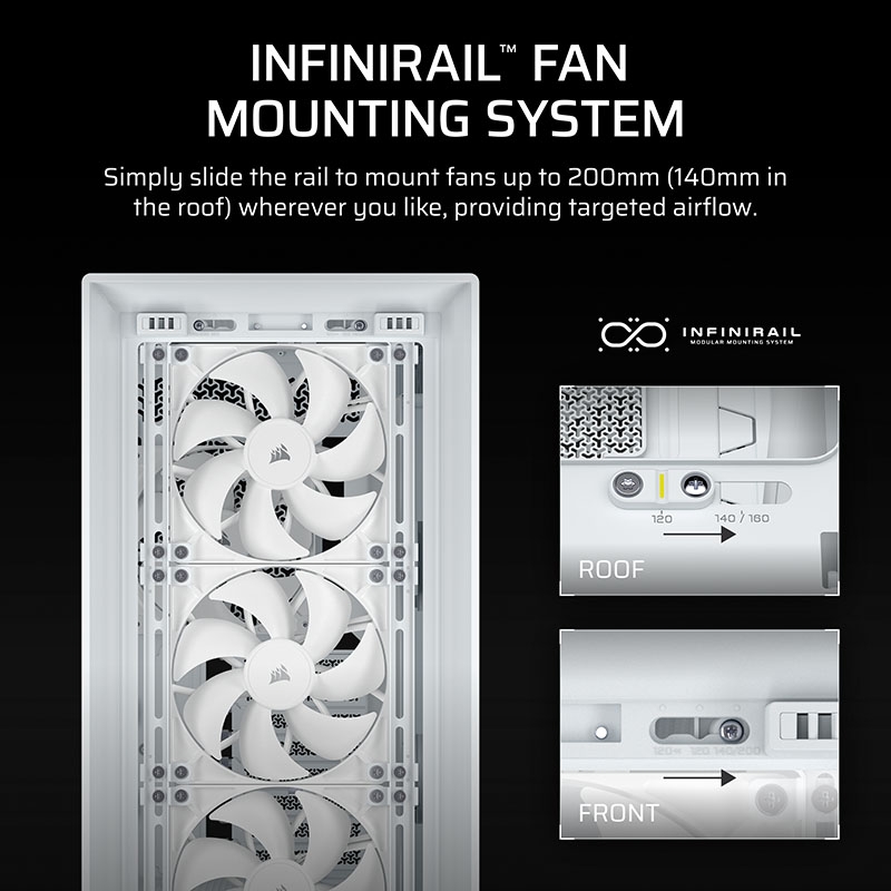 Case máy tính Corsair FRAME 5000D RS Airflow White CC-9011308-WW