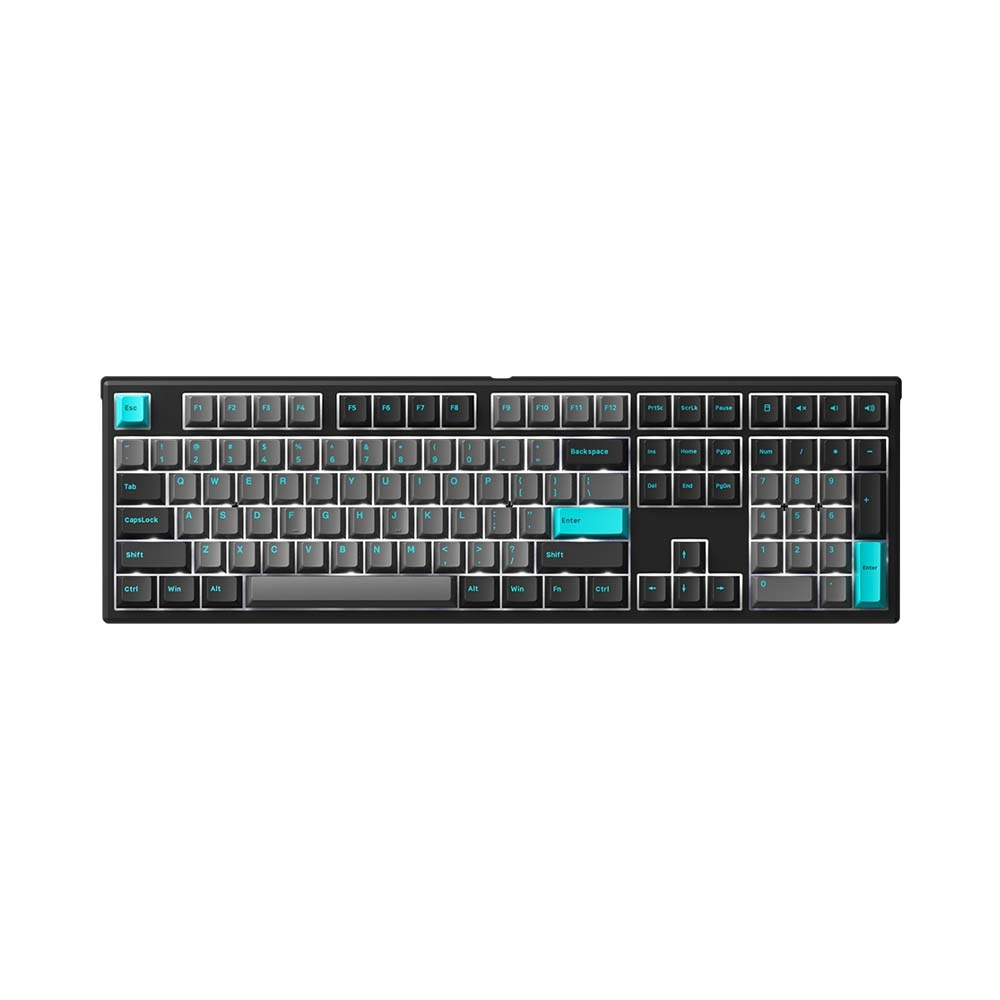 Bàn phím cơ AKKO MonsGeek MG108 Black & Cyan (AKKO CS Sw)