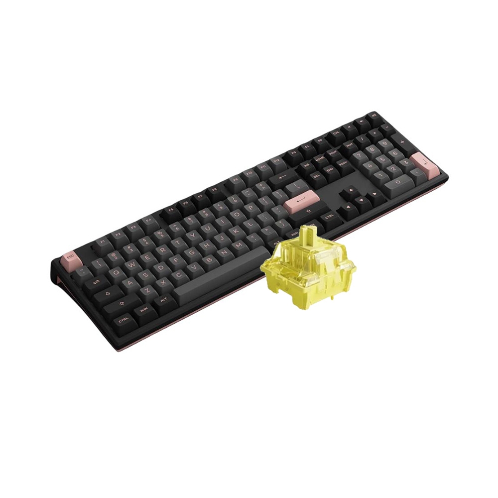 Bàn phím cơ AKKO MonsGeek MG108 RGB Black & Pink (Akko Sw V3)