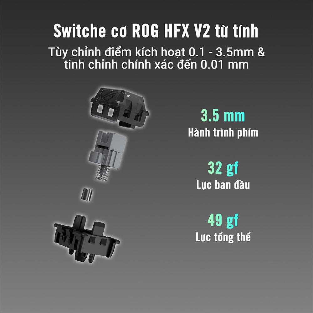 Bàn phím cơ ASUS ROG Falchion Ace 75 HE (ROG HFX V2 Sw)