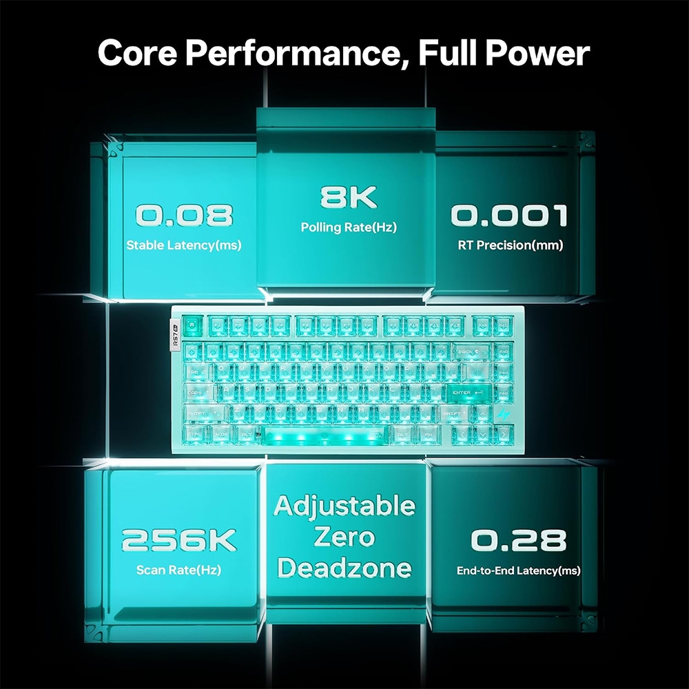 Bàn phím cơ ATK RS7 Air HE RGB Hotswap Rapid Trigger (Magnetic Sw)