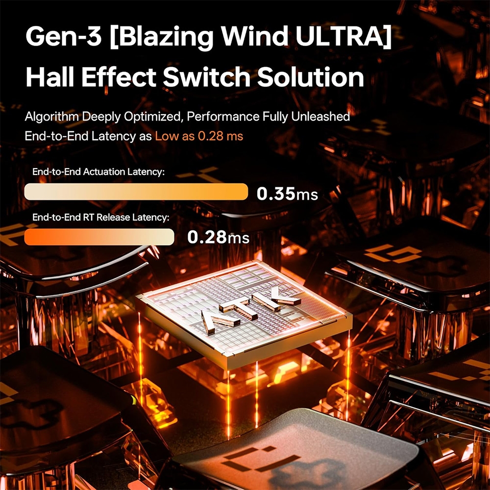 Bàn phím cơ ATK RS7 Turbo HE RGB Hotswap Rapid Trigger (Magnetic Switch)