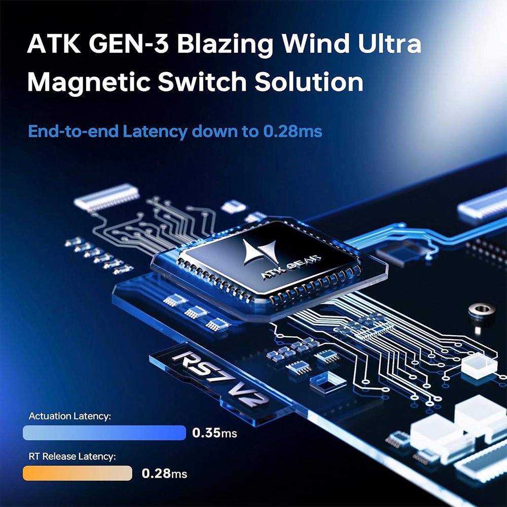 Bàn phím cơ ATK RS7 V2 Ultra HE RGB Hotswap Rapid Trigger (Magnetic Switch)