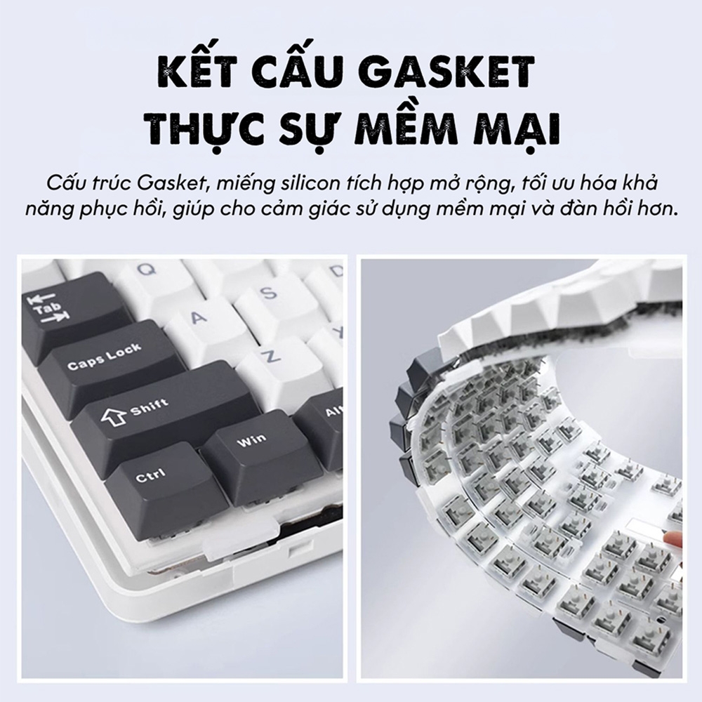 Bàn phím cơ AULA F87 RGB Hotswap (Leobog Sw)