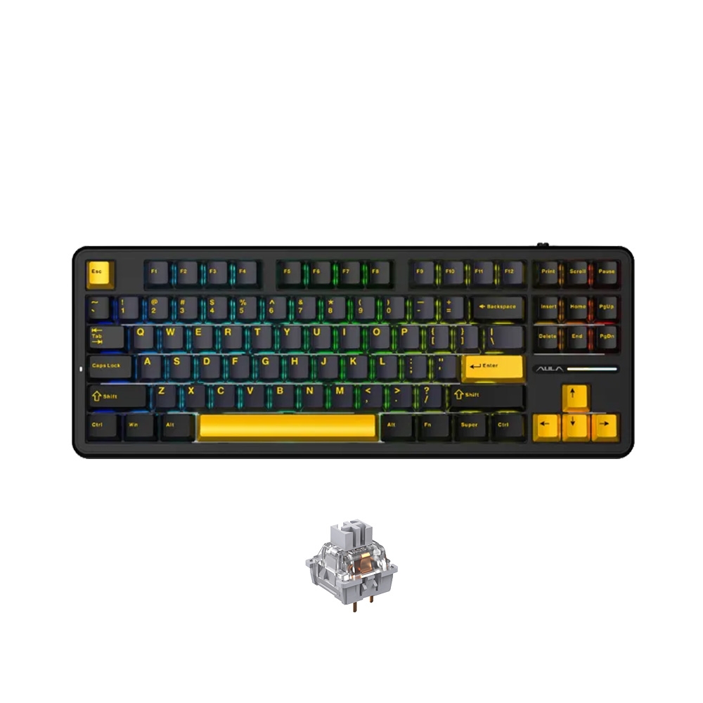 Bàn phím cơ AULA F87 RGB Hotswap (Leobog Sw)