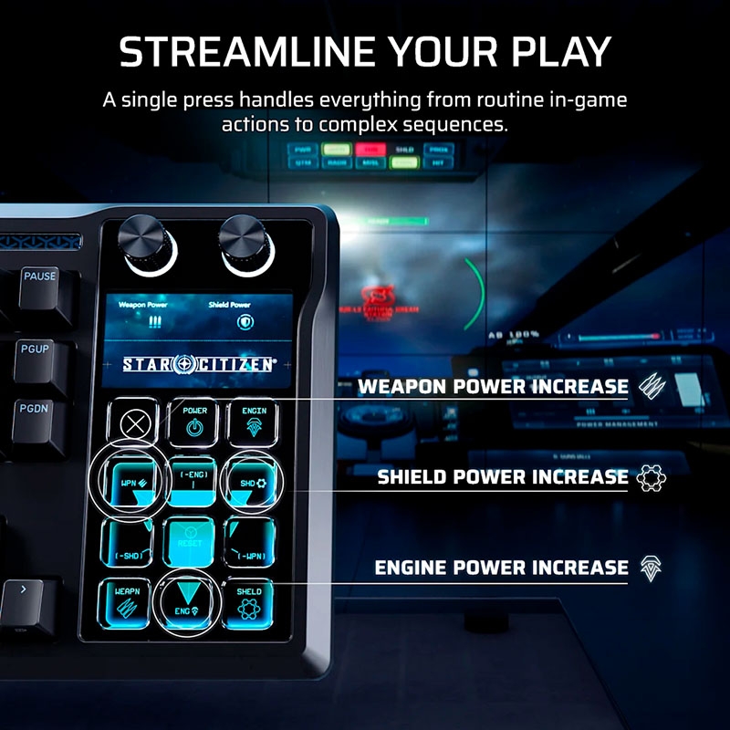 Bàn phím cơ Corsair Galleon 100 SD Stream Deck RGB Hotswap (Corsair MLX Sw)