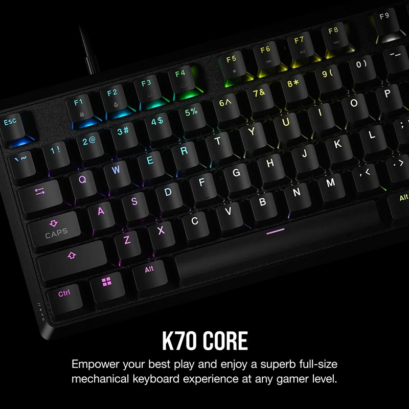 Bàn phím cơ Corsair K70 Core RGB Black CH-910971E-NA